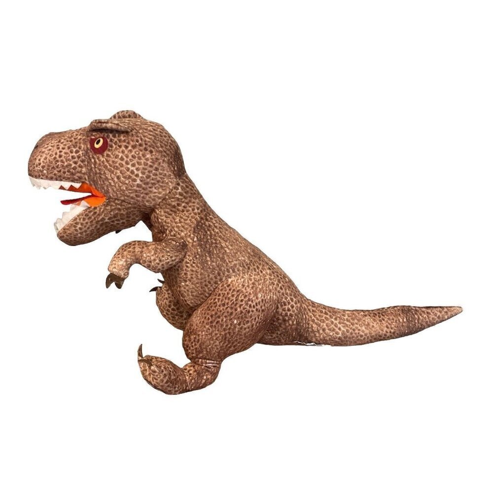 Jurassic World Dominion Plush Raging T-Rex Pillow 22in Brown Open Mouth Teeth